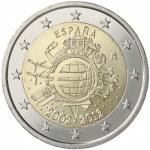 2 EURO Španielsko 2012 - 10. rokov Euro meny