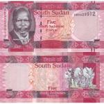 5 Pounds 2011 Južný Sudán