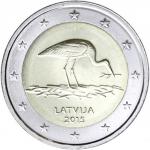 2 EURO Lotyšsko 2015 - Bocian čierny
