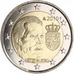 2 EURO Luxembursko 2010 - Erb veľkovojvodu Henriho