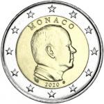 2 EURO - obehová minca Monako 2020