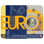 2 EURO Slovensko 2012 - 10. rokov Euro meny - Zberateľská karta