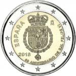2 EURO Španielsko 2018 - 50. narodeniny Filipa VI.