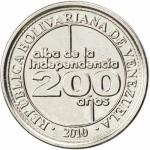25 Centimos Venezuela 2010 - Podpis nezávislosti