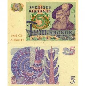 5 Kronor 1981 Švédsko
Kliknutím zobrazíte detail obrázku.