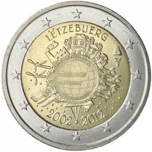 2 EURO Luxembursko 2012 - 10 rokov Euro meny
Kliknutím zobrazíte detail obrázku.